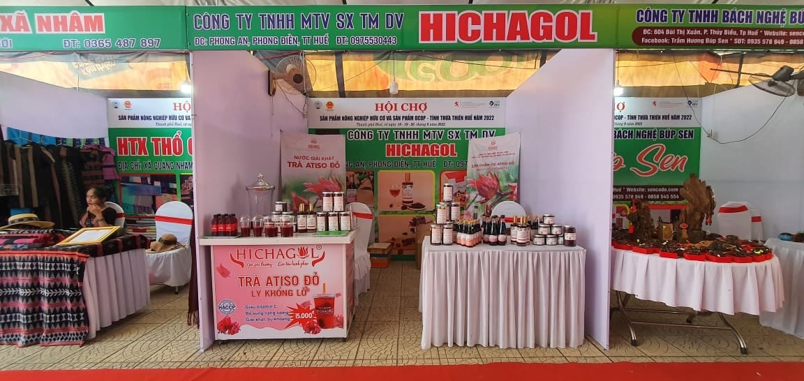 Gian hàng của Hichagol tại hội chợ